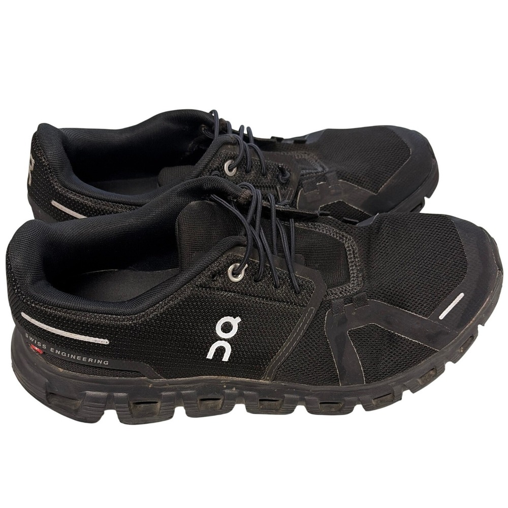 On Cloud Running Shoes Womens 8 Black Cloud 5 Low Top Sneakers 3WF10061043